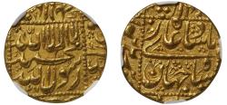 World Coins - Mughal Empire, Shah Jahan, Gold Mohur, MS62.