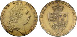 World Coins - George III 1798 Guinea , fifth head, spade reverse, NGC AU58