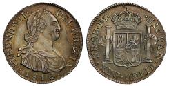 World Coins - Colombia, Ferdinand VII 1816 2-Reales AU55