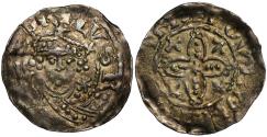 World Coins - Henry I pellets in quatrefoil type Penny, Twynham Mint, moneyer Tovi