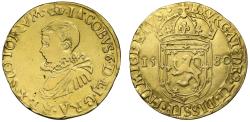 World Coins - Scotland, James VI 1580 gold Ducat with Renaissance style portrait