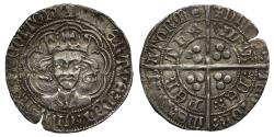 World Coins - Scotland, Robert III Groat, 7 arc tressure, trefoil on breast and cusps, Perth Mint