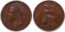 World Coins - George IV 1826 proof bronzed copper Farthing CGS80