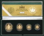 World Coins - Elizabeth II 2002 4-coin proof Set