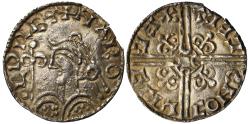 World Coins - Harold I fleur de lis Penny, retrograde revese, Shaftesbury Mint, moneyer Aegelric