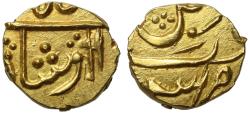 World Coins - India, East India Company, Bombay Presidency, Gold Rupee, Surat.