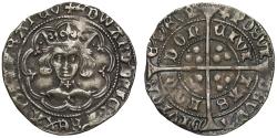 World Coins - Edward IV Groat, first reign, Heavy coinage, Group I,  mm. cross, mascle in legend