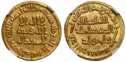 World Coins - Umayyad, Gold Dinar, AH86, NGC UNC DET.