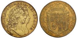 World Coins - William and Mary 1691 Five-Guineas, NGC XF45