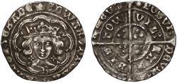 World Coins - Edward IV Groat, First reign, Bristol mint, mm crown obv., mm sun rev.