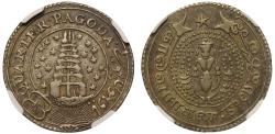 World Coins - EIC, Madras Presidency, silver Quarter-Pagoda, 1807-18.