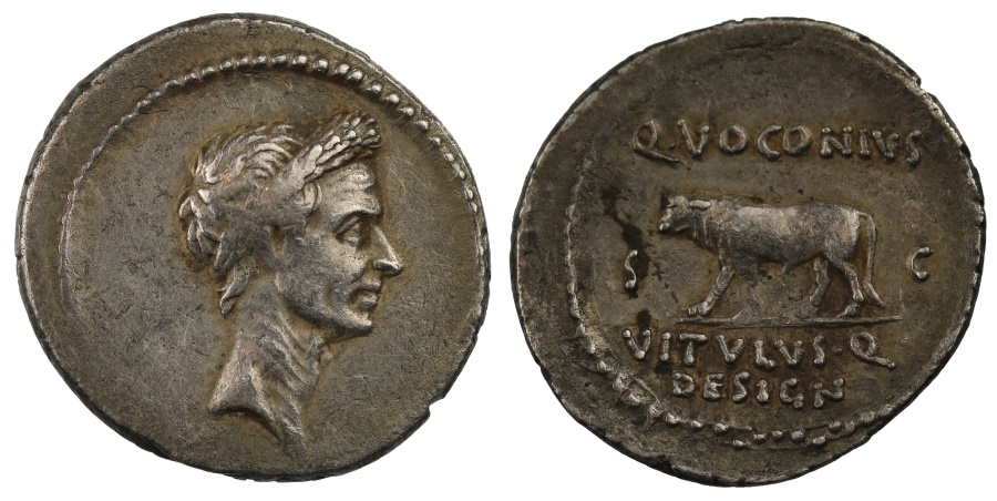 Монета с изображением цезаря