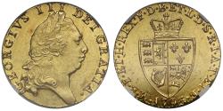 World Coins - George III 1793 Guinea NGC MS61, fifth head, spade type reverse