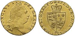 World Coins - George III 1793 Guinea, fifth bust, spade reverse