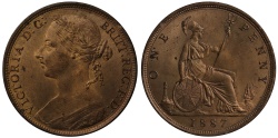 World Coins - Victoria 1887 Penny