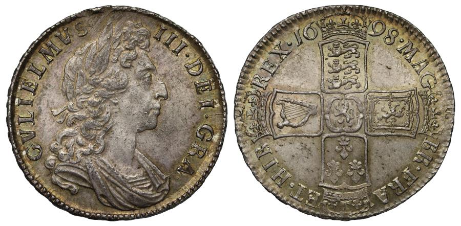 William III 1698 Halfcrown MS63 | European Coins
