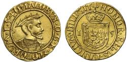 World Coins - Scotland, James V 1540 gold Two Thirds Bonnet Piece of Two Merks