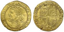 World Coins - James I gold Half Laurel, third coinage first bust