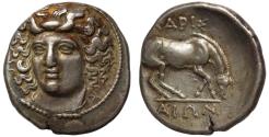 Ancient Coins - Thessaly, Larissa, Silver Drachm.