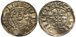 Aethelred II Penny, long cross type, Canterbury Mint, moneyer Eadweald