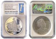 World Coins - * EIC Elizabeth II 2021 PF69 FDI silver 2oz Una and the Lion