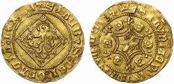 World Coins - Scotland, James II gold Demy, type IVa, error legend and reverse orientation AU58
