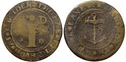 World Coins - 17th Century London Token, Cheapside, Gutter Lane, Thomas Fitzhugh Penny