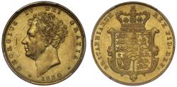 World Coins - George IV 1830 Sovereign, bare head, PCGS MS62
