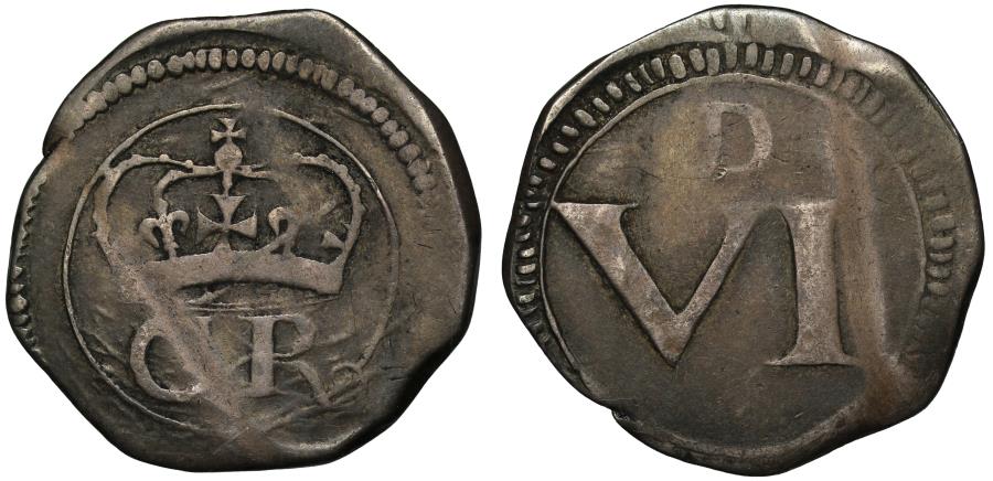 World Coins - Ireland, Charles I Ormond Sixpence
