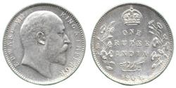 World Coins - Rupee, 1904, Calcutta