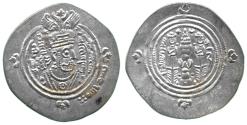 World Coins - Arab-Sasanian Drachm, BH 61h