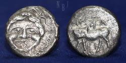Ancient Coins - Mysia: Parion, 4th century BC. AR Hemidrachm. Gorgoneion, 2.03gm