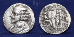 Ancient Coins - Parthian Kingdom: Phraates IV. Circa 38-2 BC. AR Tetradrachm. Seleukeia on the Tigris, 15.60gm.