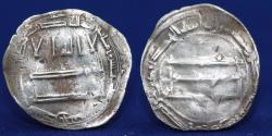 World Coins - ABBASID, al-Ma'mun (194-218h) Silver Dirham, Ma'din Bajunays. 216h, 2.94gm, VF & RRR
