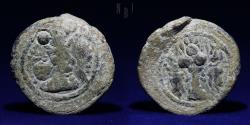 Ancient Coins - SASANIAN KINGS Shahpur II. 309-379 AD. AE Pashiz. 4.26g, 19mm, VERY RARE