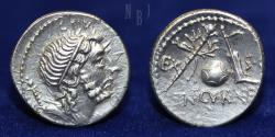 Ancient Coins - ROMAN EMPIRE: GENS CORNELIA. AR Denarius. 76-75 BC Hispania, 3.87gm, 19mm, EF R