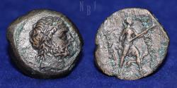 Ancient Coins - Greco-Bactrian Kingdom: Diodotos I or II, 256-225 BC. AE Bronze Unit, 8.64gm