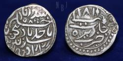 World Coins - DURRANI: Ahmad Shah, 1747-1772, AR rupee, Derajat, AH"1178" year 22, 11gm, 25mm.