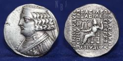 Ancient Coins - KINGS of PARTHIA: Orodes II. Circa 57-38 BC. AR Tetradrachm. Seleukeia on the Tigris, 15.24gm.