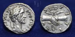 Ancient Coins - ROMAN EMPIRE: Antoninus Pius, 138-161. AR Denarius, Rome, 145-161, 3.17gm, 17mm, EF