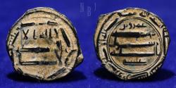 World Coins - Abbasid: AE Fals. Madinat Jayy 166h, 2.47gm