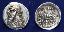 Ancient Coins - KINGS OF PARTHIA: Mithradates II, 121-91 BC. AR Drachm, Ekbatana, 4.03gm