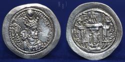 Ancient Coins - SASANIAN KINGS Vahram (Bahram) V. AD 420-438. AR drachm. Mint AS (Aspanvar) 3.96g, 29mm, EF