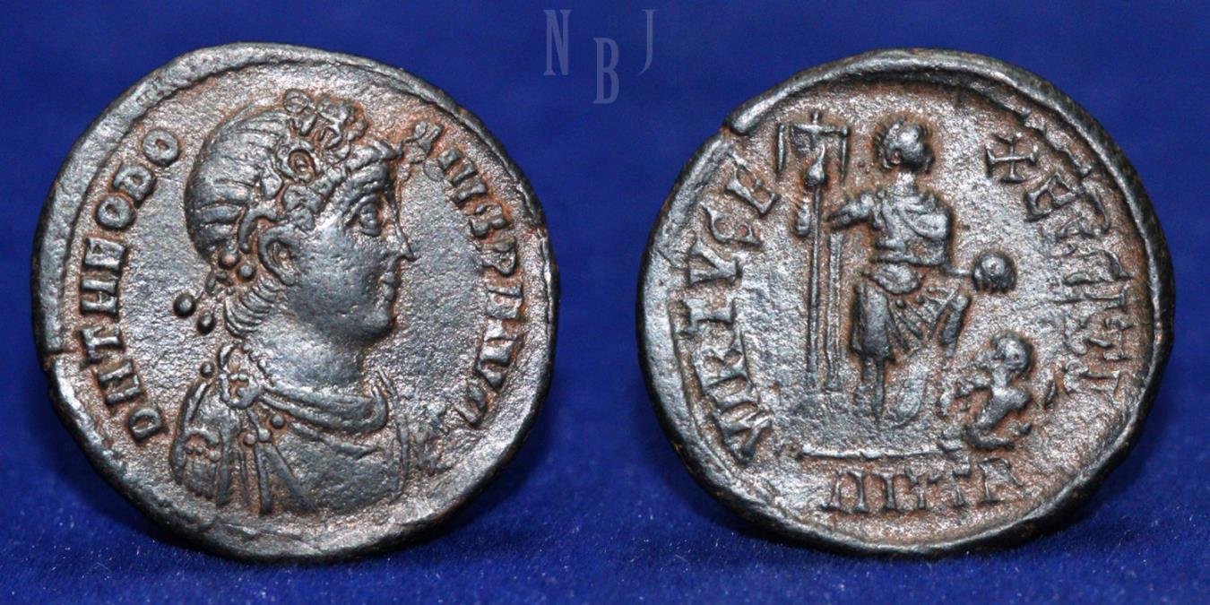 Roman Empire: Theodosius I. AD. 379-395. AE. Antioch AD. 383-388