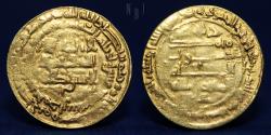 Ancient Coins - ISLAMIC, 'Abbasid Caliphate. al-Muqtadir. gold Dinar (296-317 AH ) Hamadan 317h, 2.43gm.