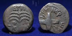 Ancient Coins - Judaea: Procurators. Antonius Felix (52-59AD), AE Prutah. Jerusalem mint, 2.55gm.