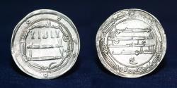 World Coins - ABBASID: Temp. Mahdi, AR DIRHAM, Mint Kirman, Date 167h. 2.90gm, EXTREMELY FINE