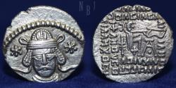 Ancient Coins - Parthian. Silver Vonones II. 51 AD. AR Drachm, 3.84gm, VF.