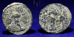 Ancient Coins - Sasanians: Varhran/Bahram II, 276-293 AD, AE unit, 0.86gm, 12mm, RR