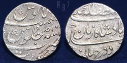 World Coins - MUGHAL: Muhammad Shah, 1719-1748, AR Rupee, Surat, AH1131, 11.41gm.
